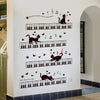 Cat On The Piano Wall Sticker