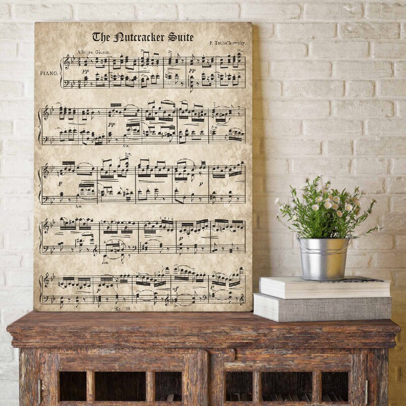 Vintage Sheet Music Poster