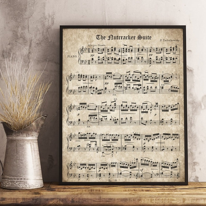 Vintage Sheet Music Poster