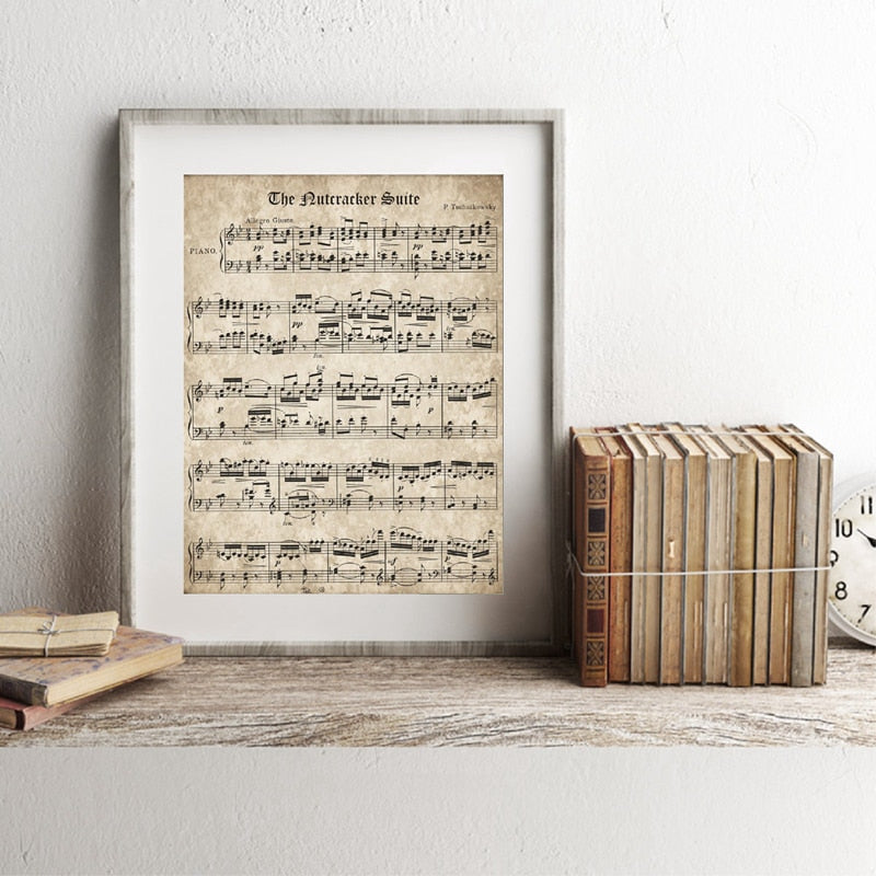 Vintage Sheet Music Poster