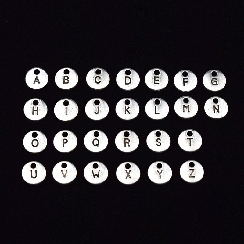 French Horn Letter Chain Necklace