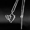Free - Tiny Music Notes Heart Necklace