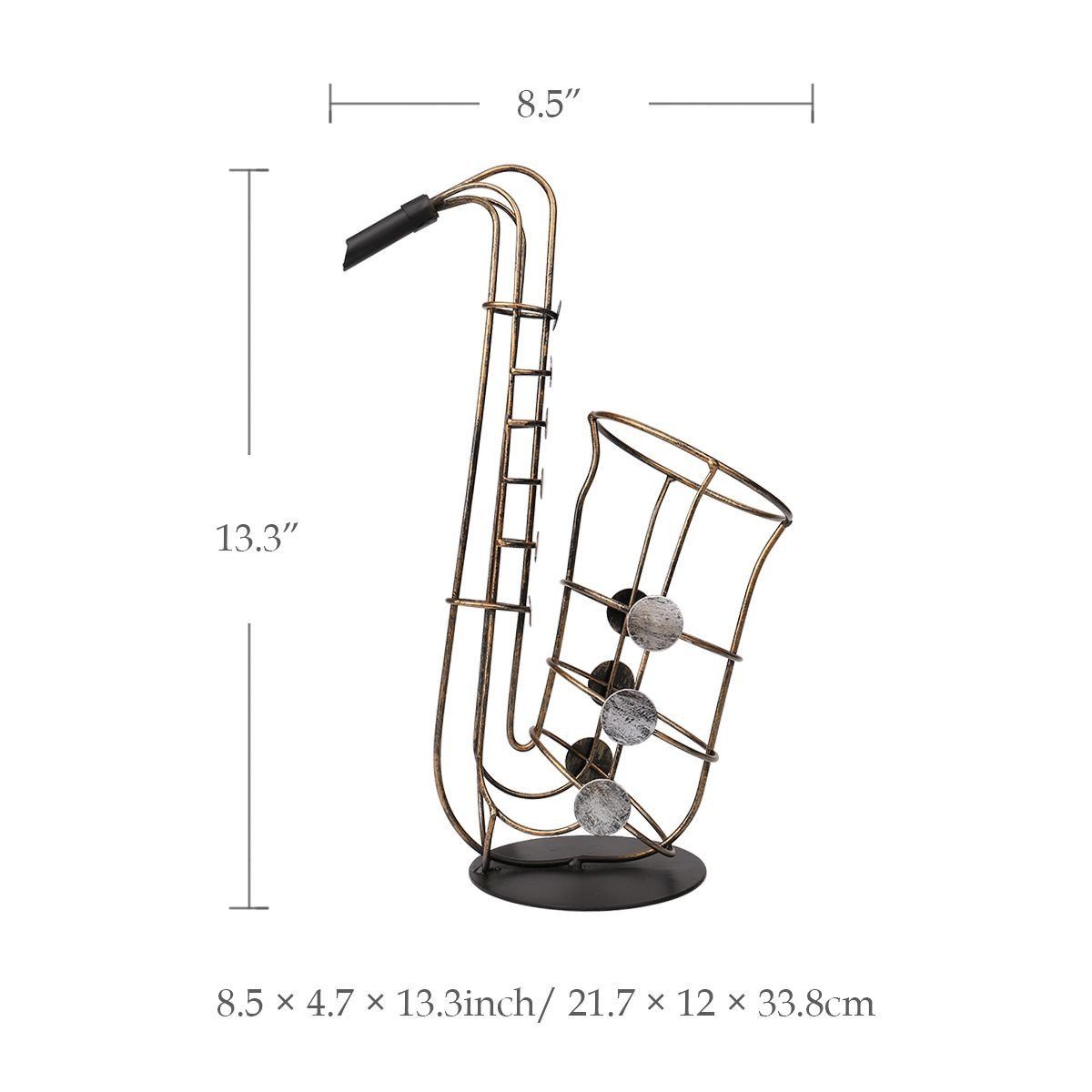Fantastic Metal Saxophones Wine Rack - Artistic Pod Review
