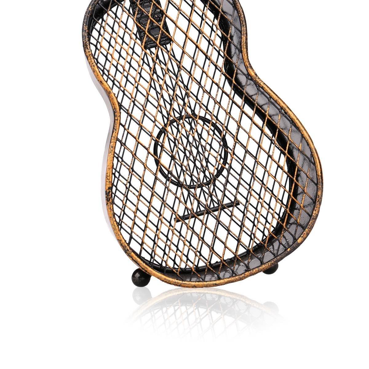 Handcrafts Metal Guitar Wine Cork Container