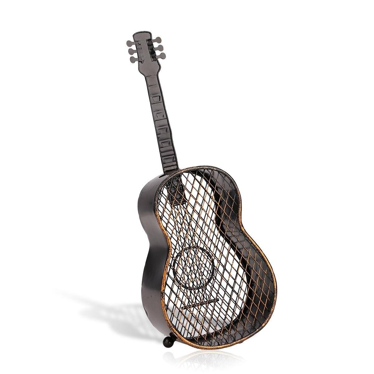 Handcrafts Metal Guitar Wine Cork Container