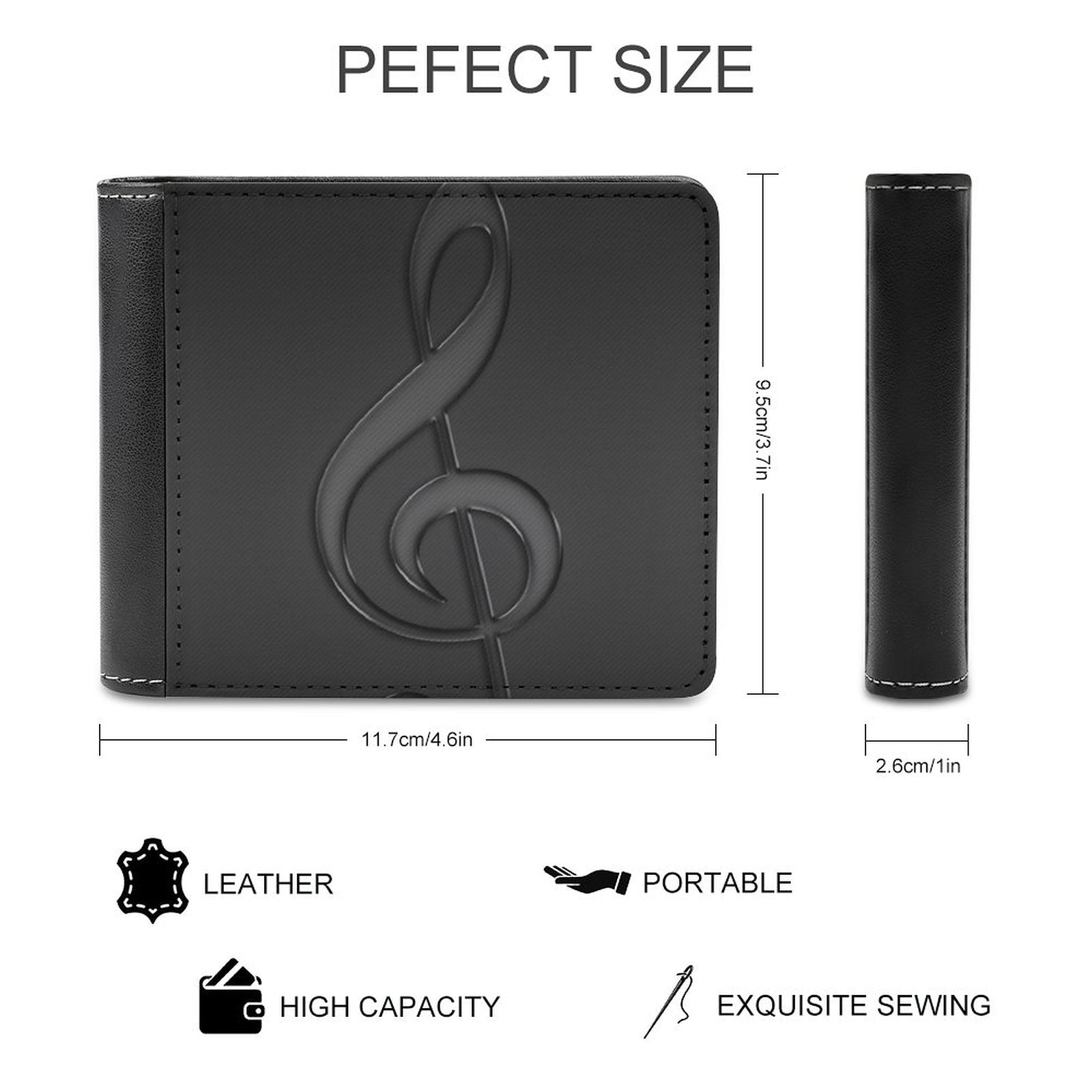 Treble Clef Music Note Wallet