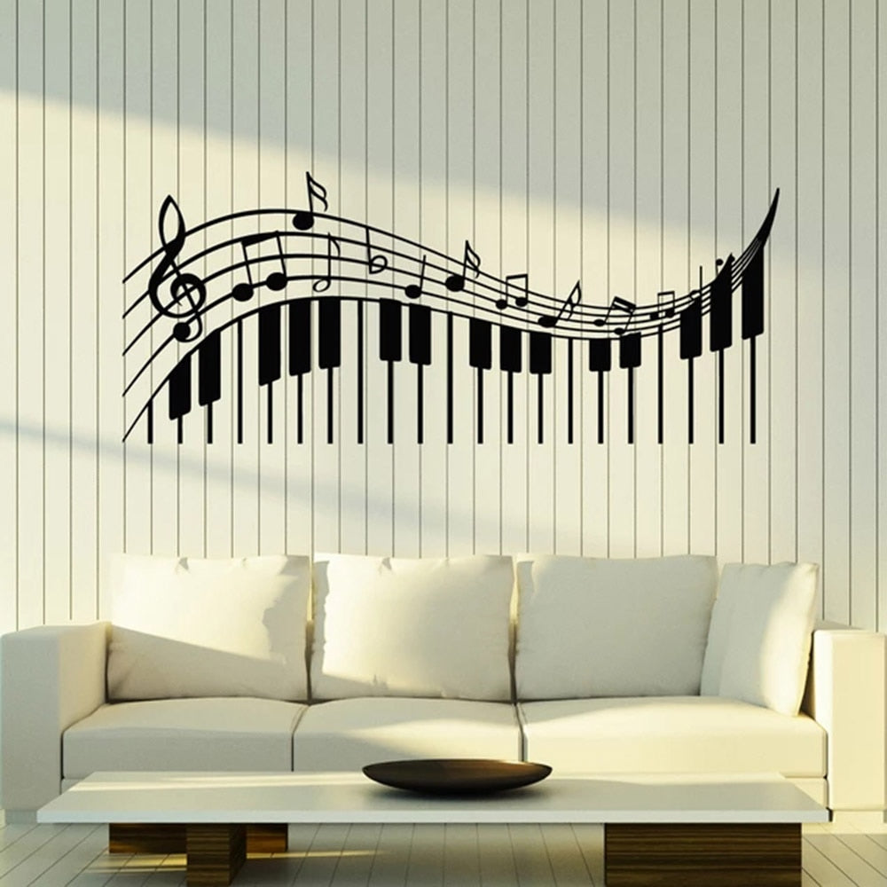 Piano & Music Scores Wall Sticker