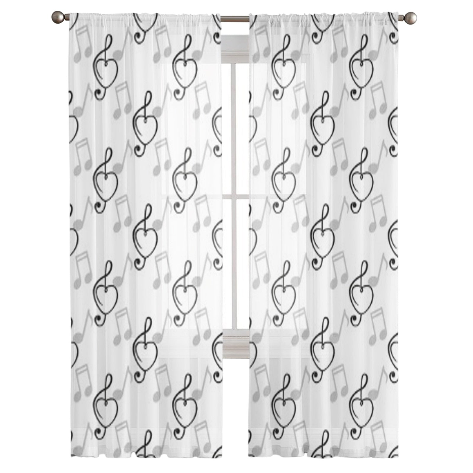 Treble Clef Note Curtain