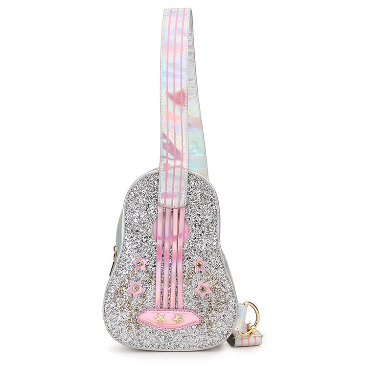 Shiny Guitar Cross-body Bag