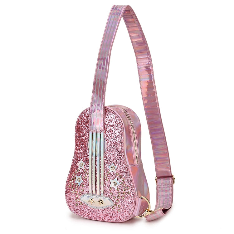 Shiny Guitar Cross-body Bag