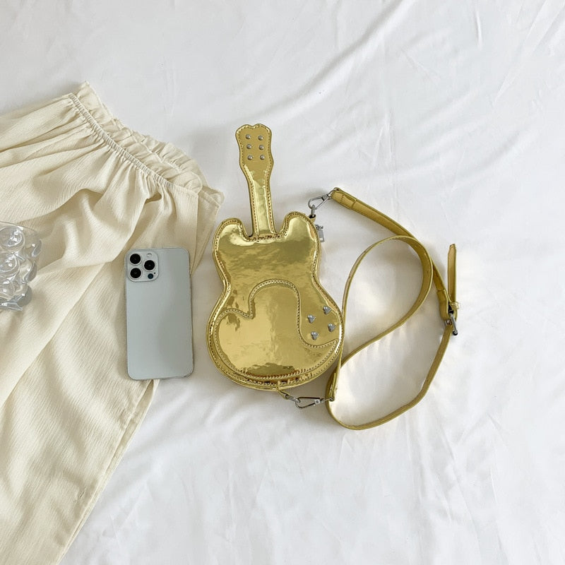 Trendy Guitar Shape Shoulder Bag