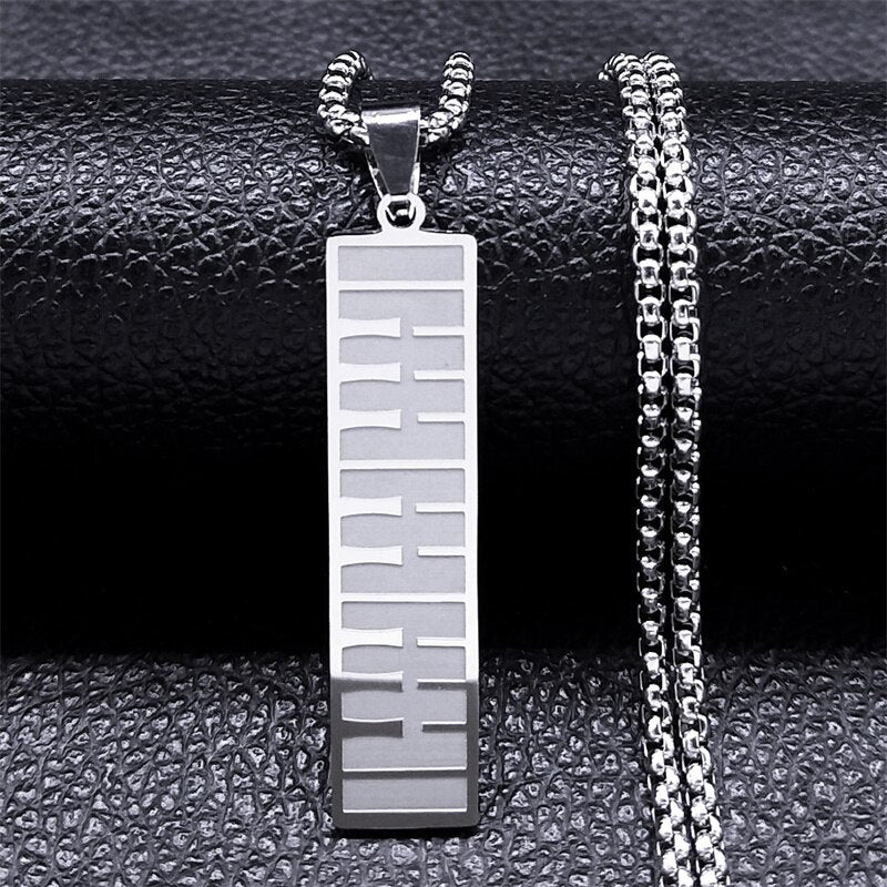 Piano Keyboard Pendant Necklace