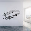 Trumpet Music Note Wall Sticker