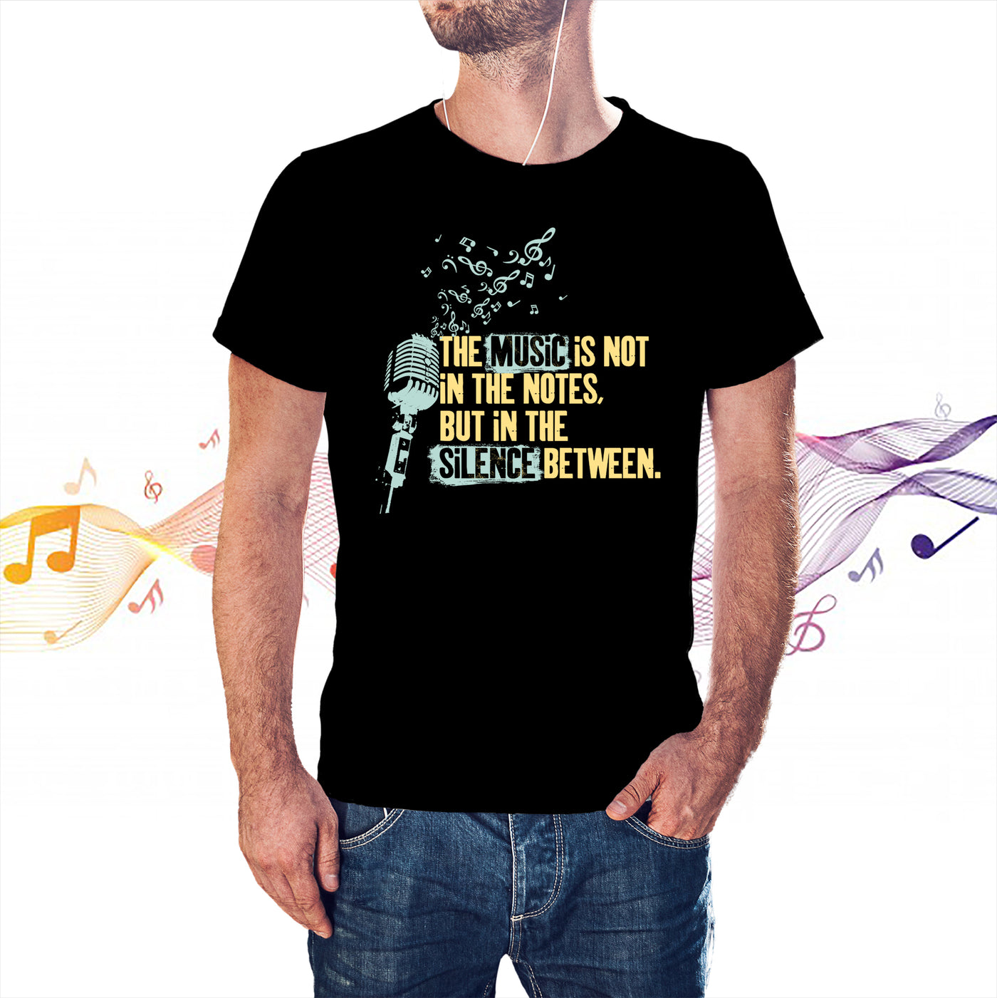 The Music Is Not in the Notes T-shirt