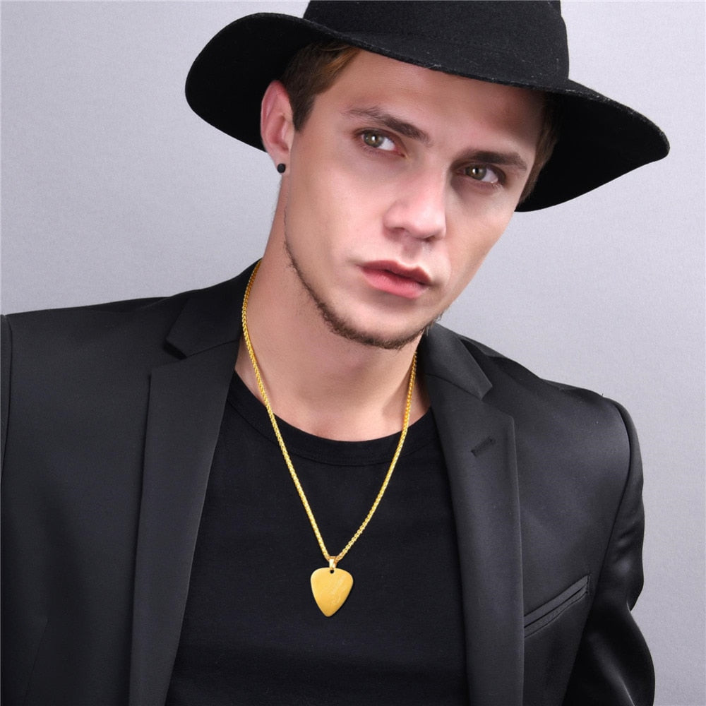 Guitar Pick Pendant Necklace