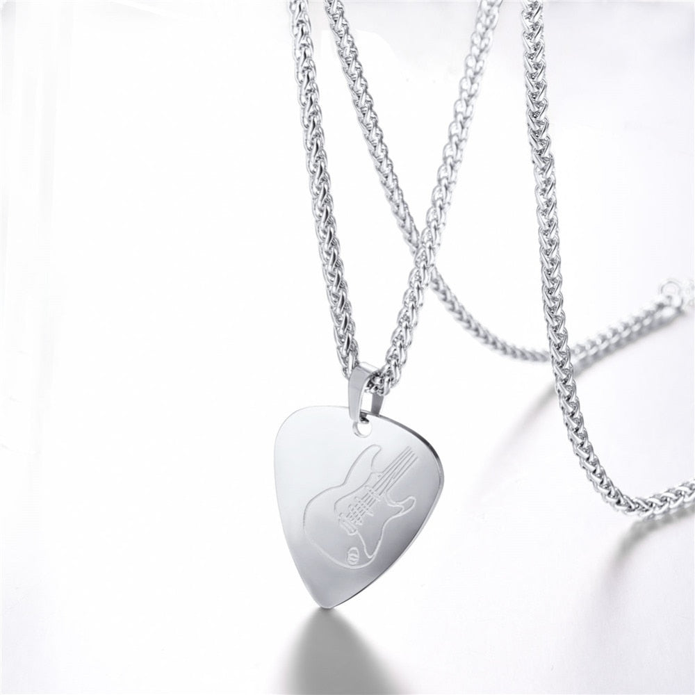 Guitar Pick Pendant Necklace
