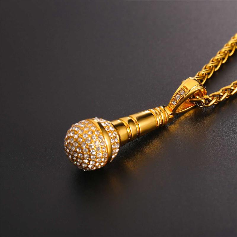 Rock Punk Microphone Necklace & Pendant - Artistic Pod