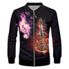 Flame Music Violin Zip Jacket