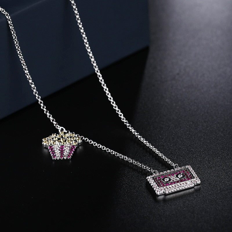 Cupcake Magnetic Tape Necklace