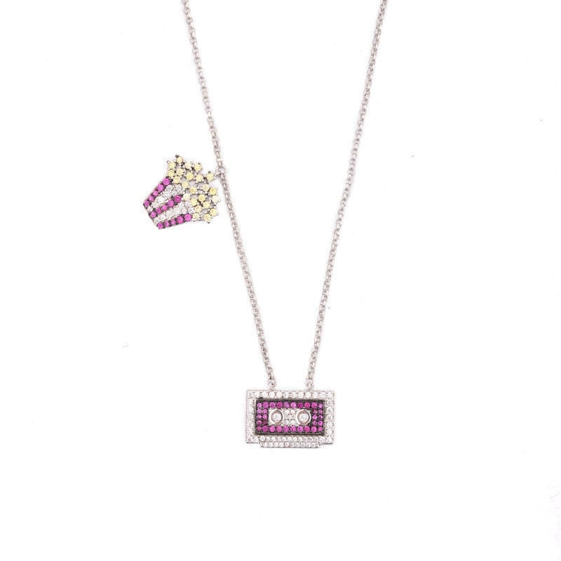 Cupcake Magnetic Tape Necklace