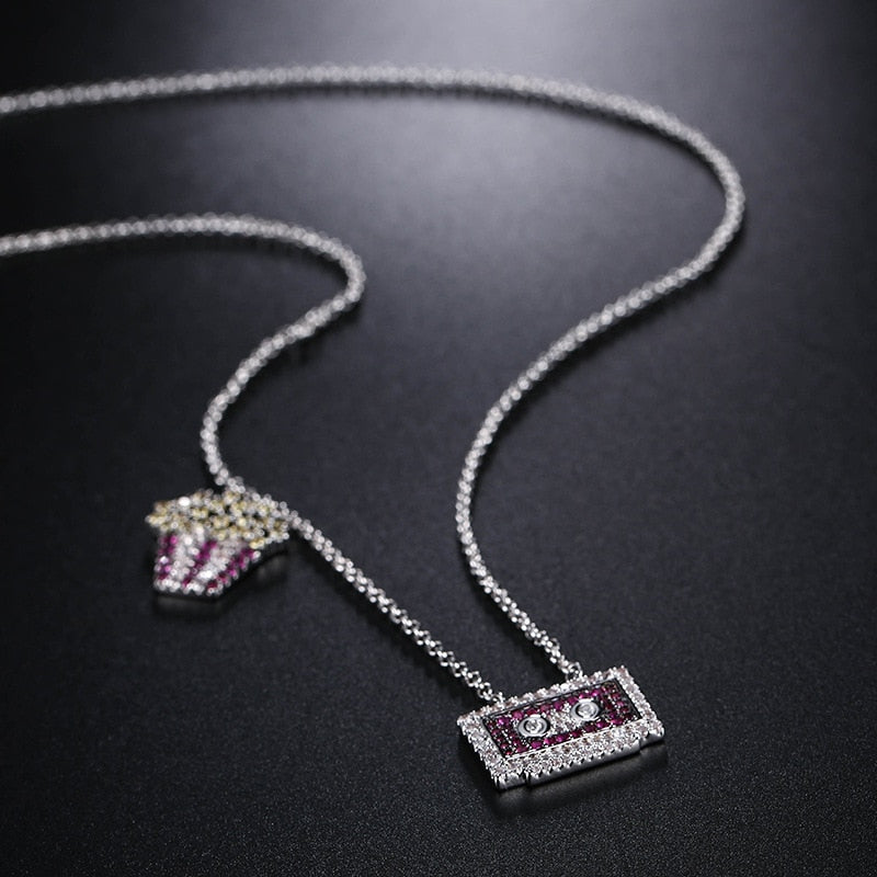 Cupcake Magnetic Tape Necklace