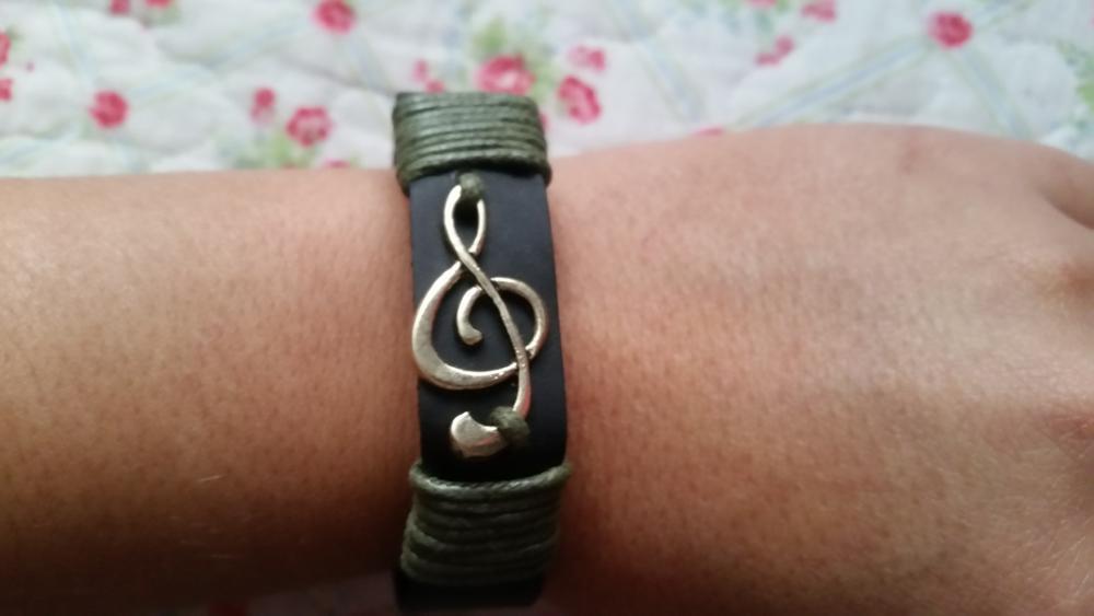 FREE - Treble Clef Leather Bracelet - Artistic Pod