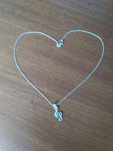 Free - Silver Music Note Necklace