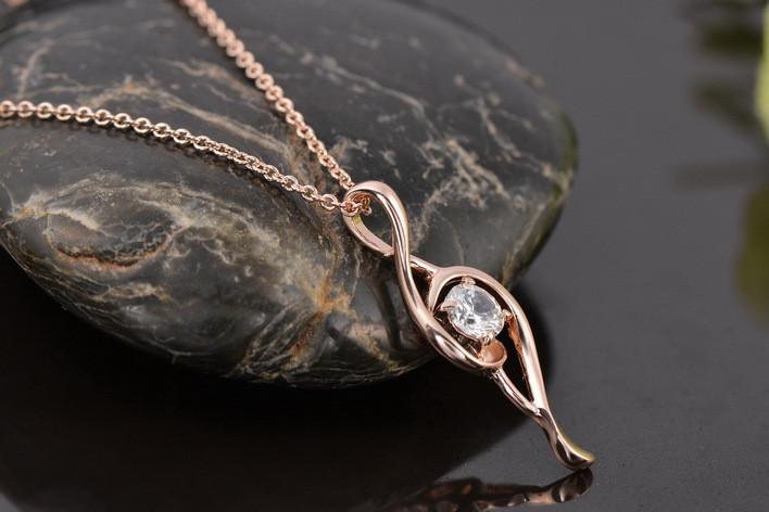 Crystal Musical Note Pendant Necklace - Artistic Pod