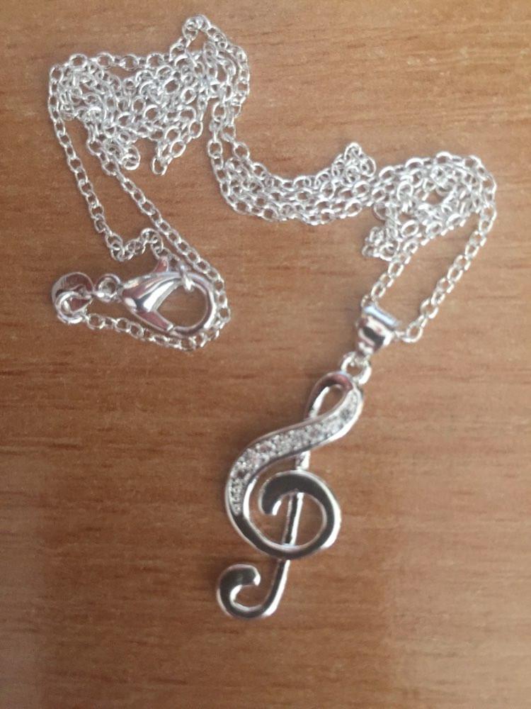 Silver Music Note Necklace - Artistic Pod