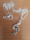 Free - Silver Music Note Necklace