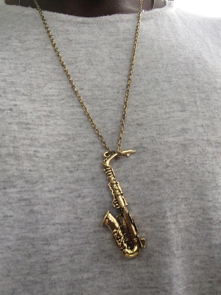 Saxophone Pendant Necklace - Artistic Pod