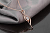 Crystal Musical Note Pendant Necklace - Artistic Pod
