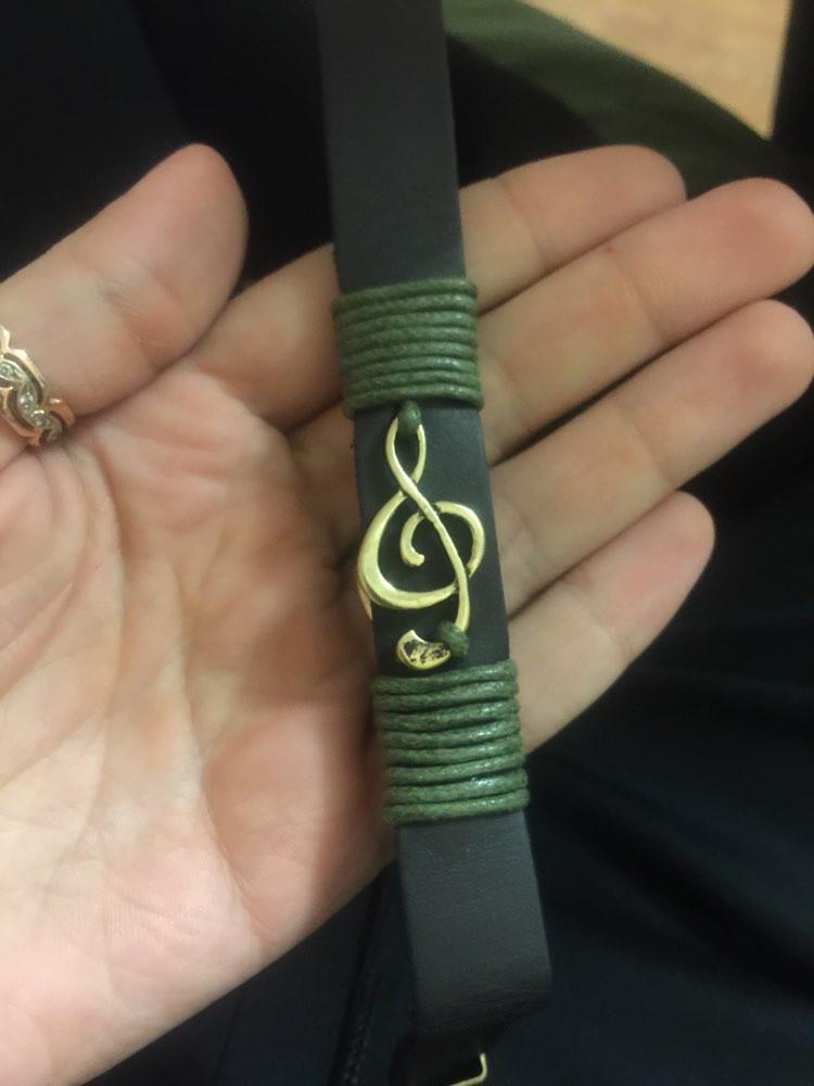 FREE - Treble Clef Leather Bracelet - Artistic Pod