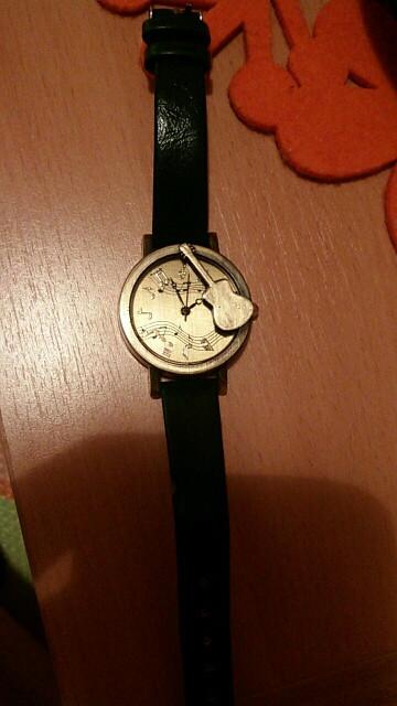 Guitar Retro Stave Dial Analog Leather Watch - Artistic Pod