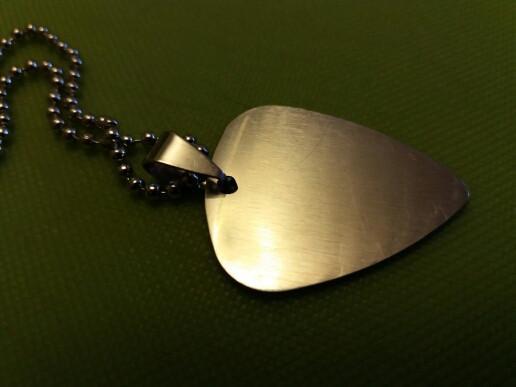 Rock and Roll Guitar Pick Stainless Steel