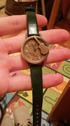 Guitar Retro Stave Dial Analog Leather Watch - Artistic Pod