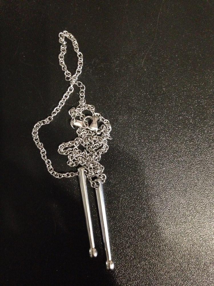 Rockers Jazz Band Drum Stainless Steel Necklace Pendant - Artistic Pod