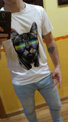 Cat DJ Tshirt - Artistic Pod