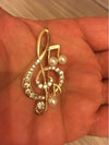 Musical Rhinestone Imitation Pearl Brooch Pin Crystal - Artistic Pod