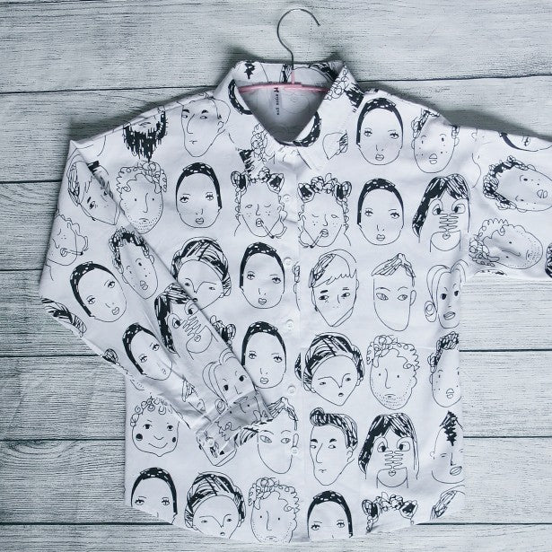 Faces Graffiti Blouse