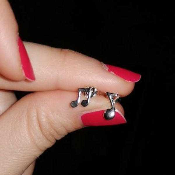 Music Notes Stud Earrings