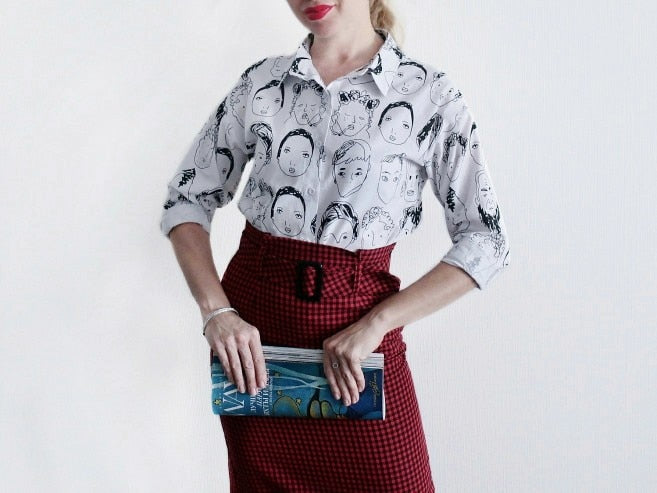 Faces Graffiti Blouse