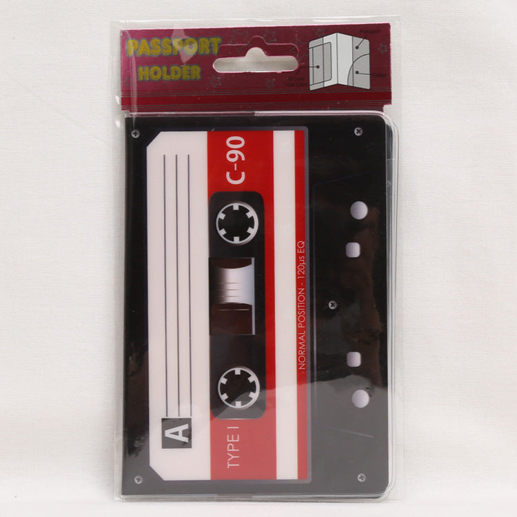 Vintage Cassette Passport Cover