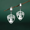 Hollow Music Guitar Pick Earrings