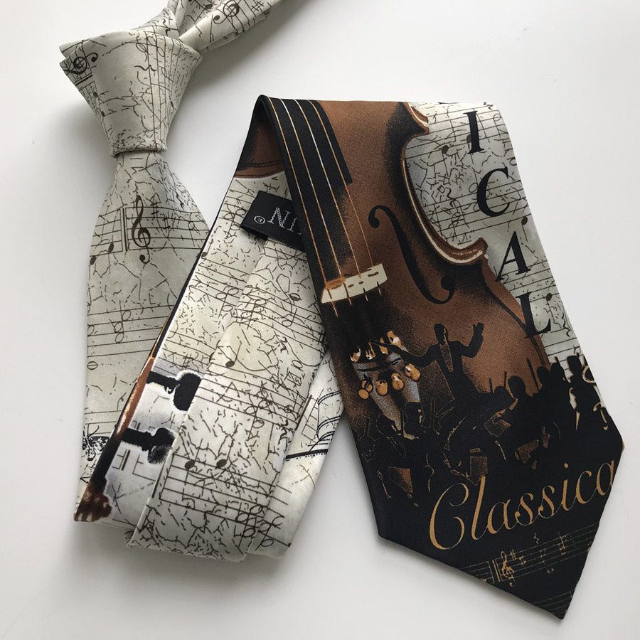 Musical Violin Necktie