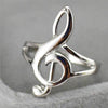 Hollow Treble Clef Ring