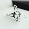 Free - Hollow Treble Clef Ring