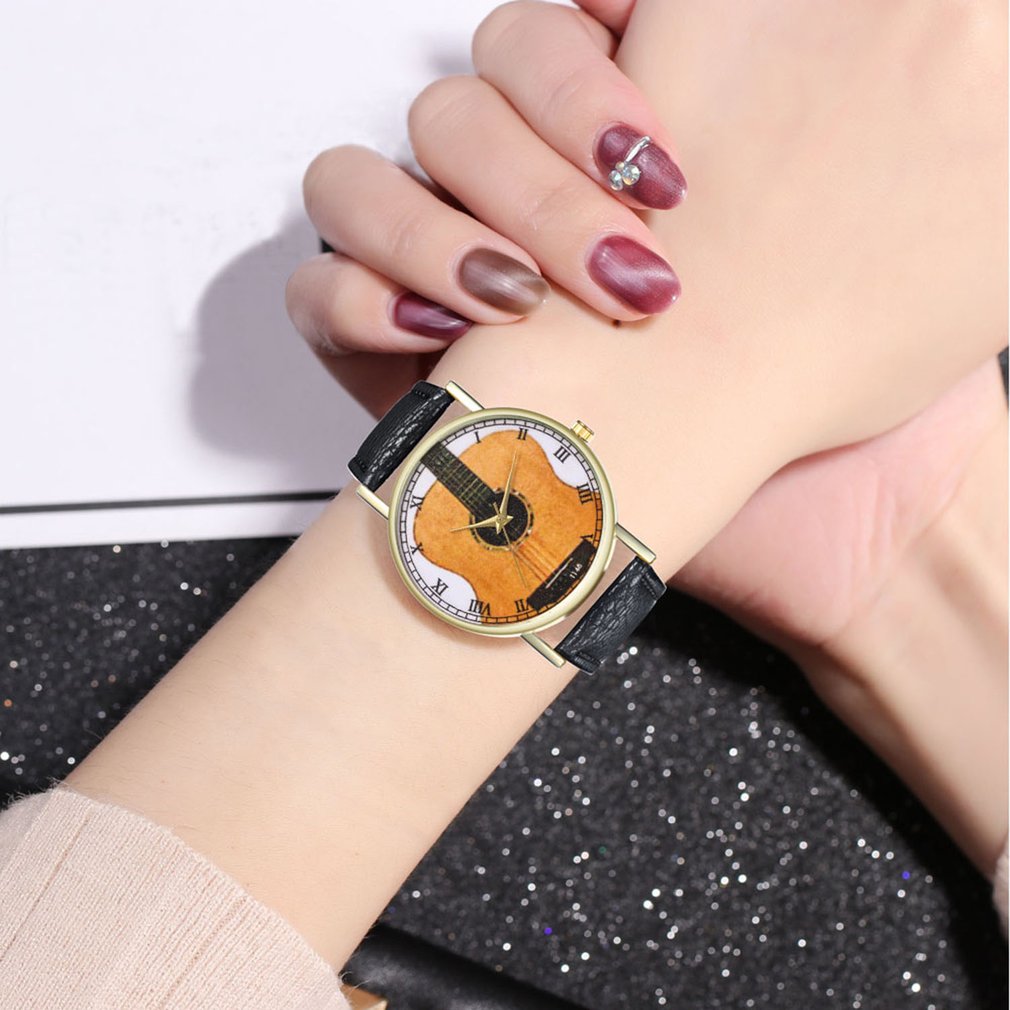 Leather Strap Guitar Watches