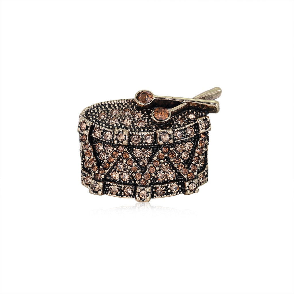 Snare Drum Brooch
