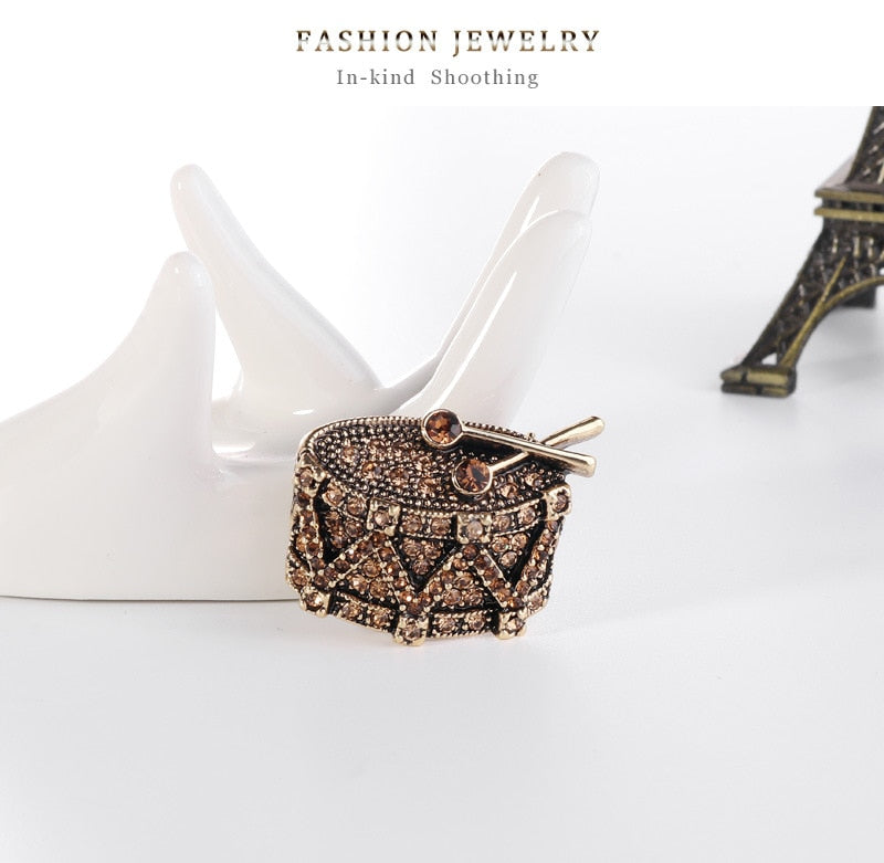 Snare Drum Brooch